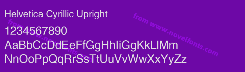 Helvetica Cyrillic UprightPreview