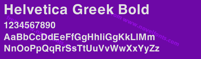 Helvetica Greek BoldPreview