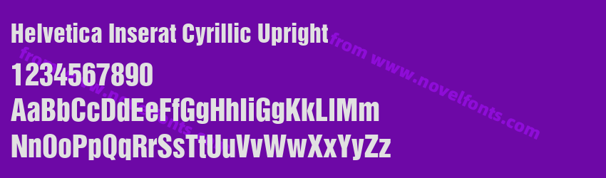 Helvetica Inserat Cyrillic UprightPreview