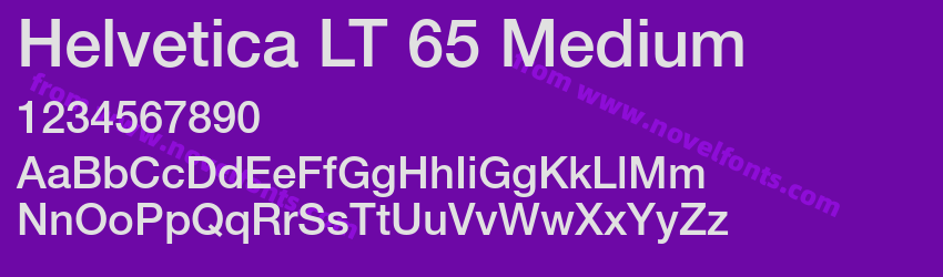 Helvetica LT 65 MediumPreview