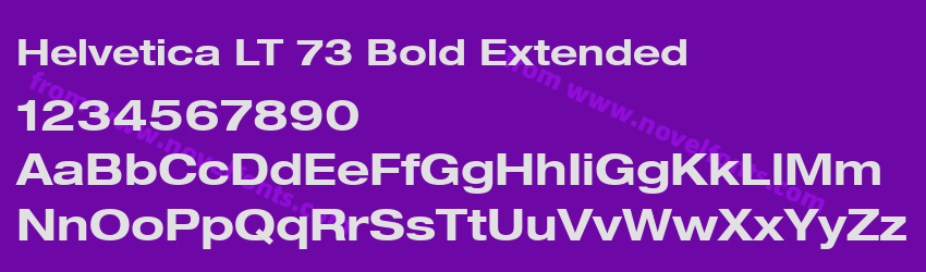 Helvetica LT 73 Bold ExtendedPreview