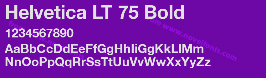 Helvetica LT 75 BoldPreview