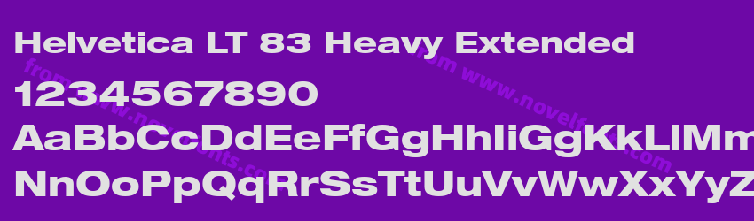 Helvetica LT 83 Heavy ExtendedPreview