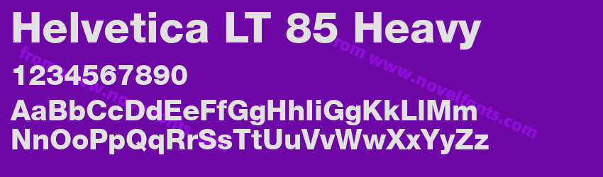 Helvetica LT 85 HeavyPreview