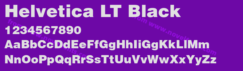 Helvetica LT BlackPreview