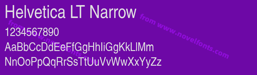 Helvetica LT NarrowPreview