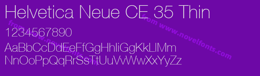 Helvetica Neue CE 35 ThinPreview