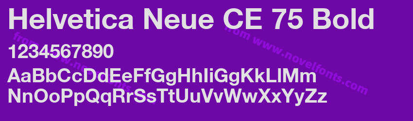 Helvetica Neue CE 75 BoldPreview