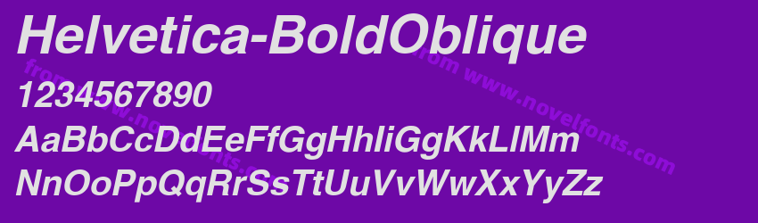 Helvetica-BoldObliquePreview