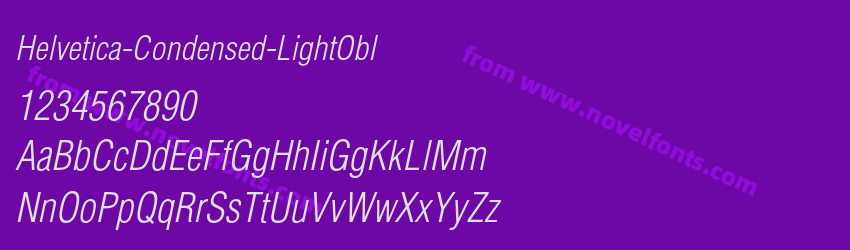 Helvetica-Condensed-LightOblPreview