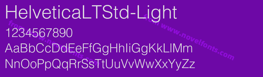 HelveticaLTStd-LightPreview