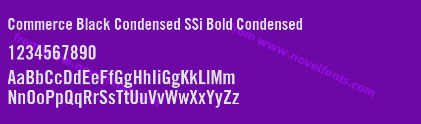 Commerce Black Condensed SSi Bold CondensedPreview