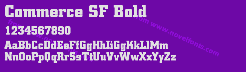 Commerce SF BoldPreview