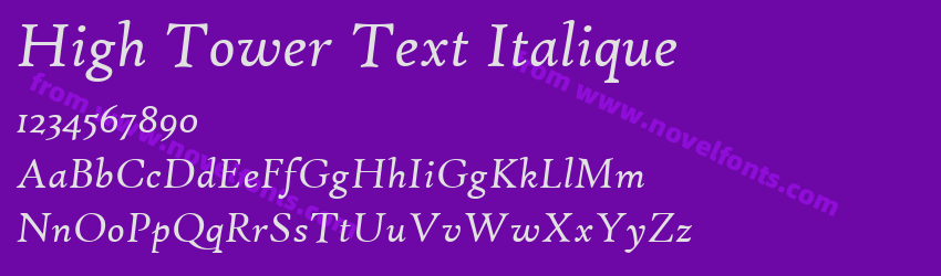 High Tower Text ItaliquePreview