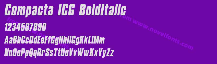 Compacta ICG BoldItalicPreview