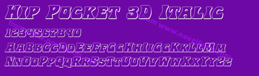 Hip Pocket 3D ItalicPreview