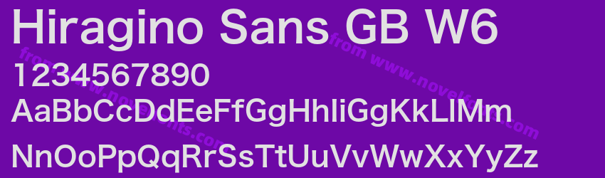 Hiragino Sans GB W6Preview