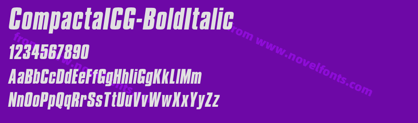 CompactaICG-BoldItalicPreview