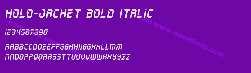 Holo-Jacket Bold ItalicPreview