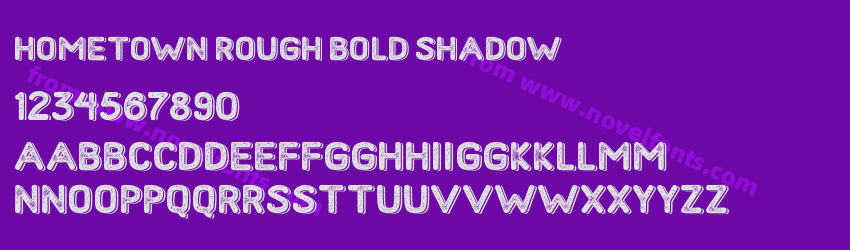 Hometown Rough Bold ShadowPreview