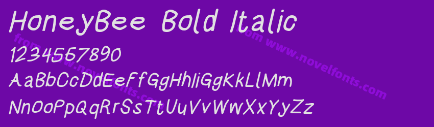 HoneyBee Bold ItalicPreview