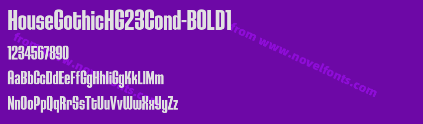 HouseGothicHG23Cond-BOLD1Preview