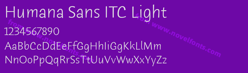 Humana Sans ITC LightPreview