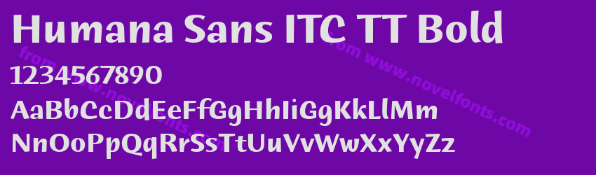 Humana Sans ITC TT BoldPreview