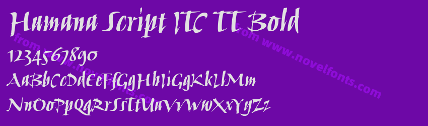 Humana Script ITC TT BoldPreview