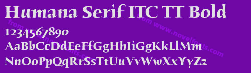 Humana Serif ITC TT BoldPreview