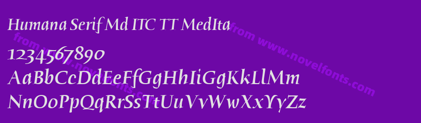 Humana Serif Md ITC TT MedItaPreview