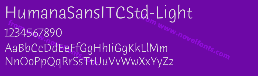HumanaSansITCStd-LightPreview