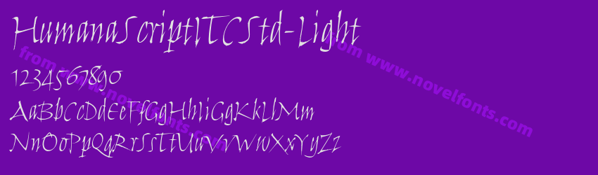 HumanaScriptITCStd-LightPreview