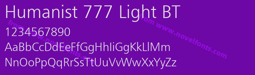 Humanist 777 Light BTPreview