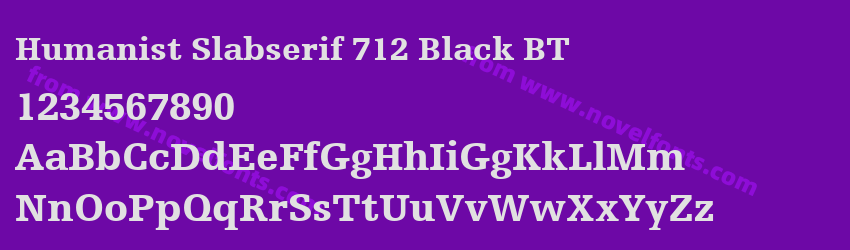 Humanist Slabserif 712 Black BTPreview