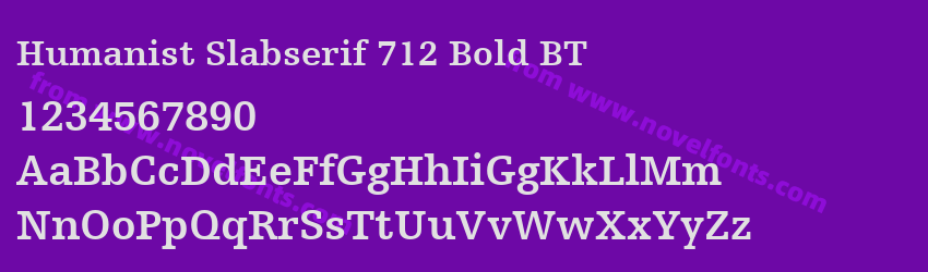 Humanist Slabserif 712 Bold BTPreview