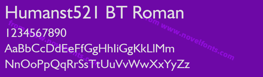 Humanst521 BT RomanPreview