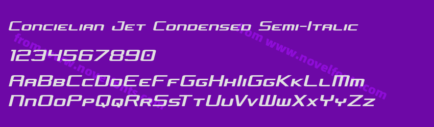 Concielian Jet Condensed Semi-ItalicPreview