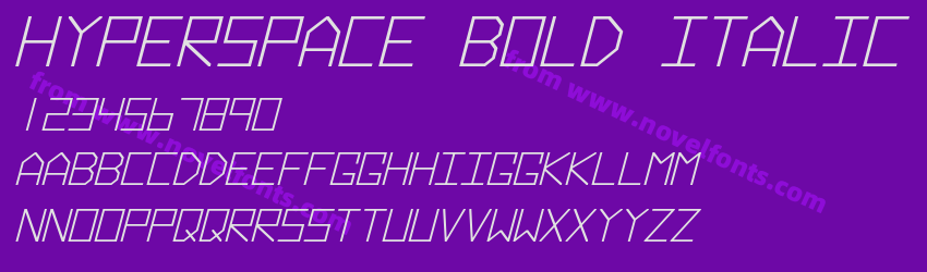 Hyperspace Bold ItalicPreview