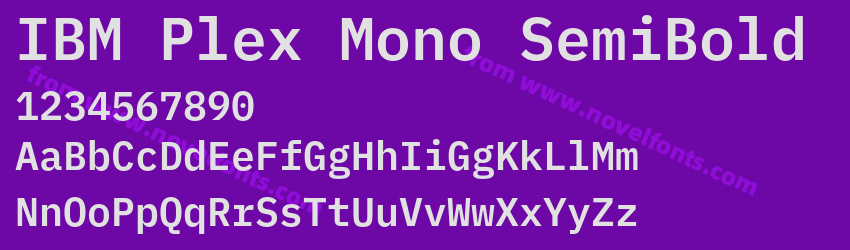 IBM Plex Mono SemiBoldPreview