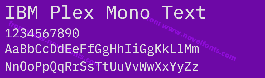 IBM Plex Mono TextPreview