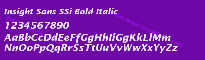 Insight Sans SSi Bold ItalicPreview