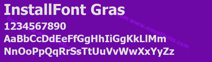 InstallFont GrasPreview