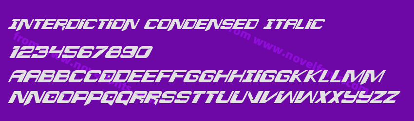 Interdiction Condensed ItalicPreview