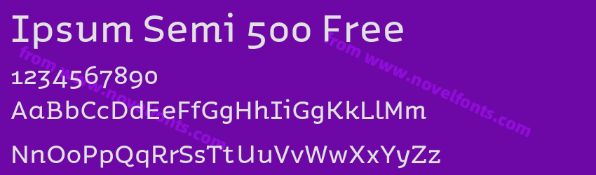 Ipsum Semi 500 FreePreview