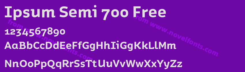 Ipsum Semi 700 FreePreview