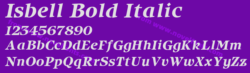 Isbell Bold ItalicPreview