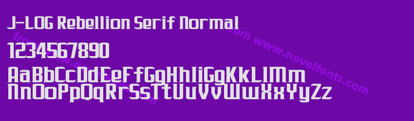 J-LOG Rebellion Serif NormalPreview