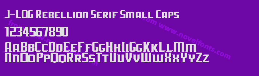 J-LOG Rebellion Serif Small CapsPreview