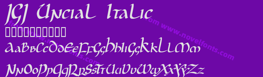 JGJ Uncial ItalicPreview